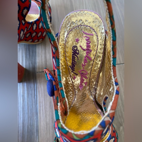 Irregular Choice Mutiny! Red Dot Platform Heels, Sz 38 - Picture 2 of 9